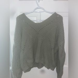Moon & Madison Green knitted sweater